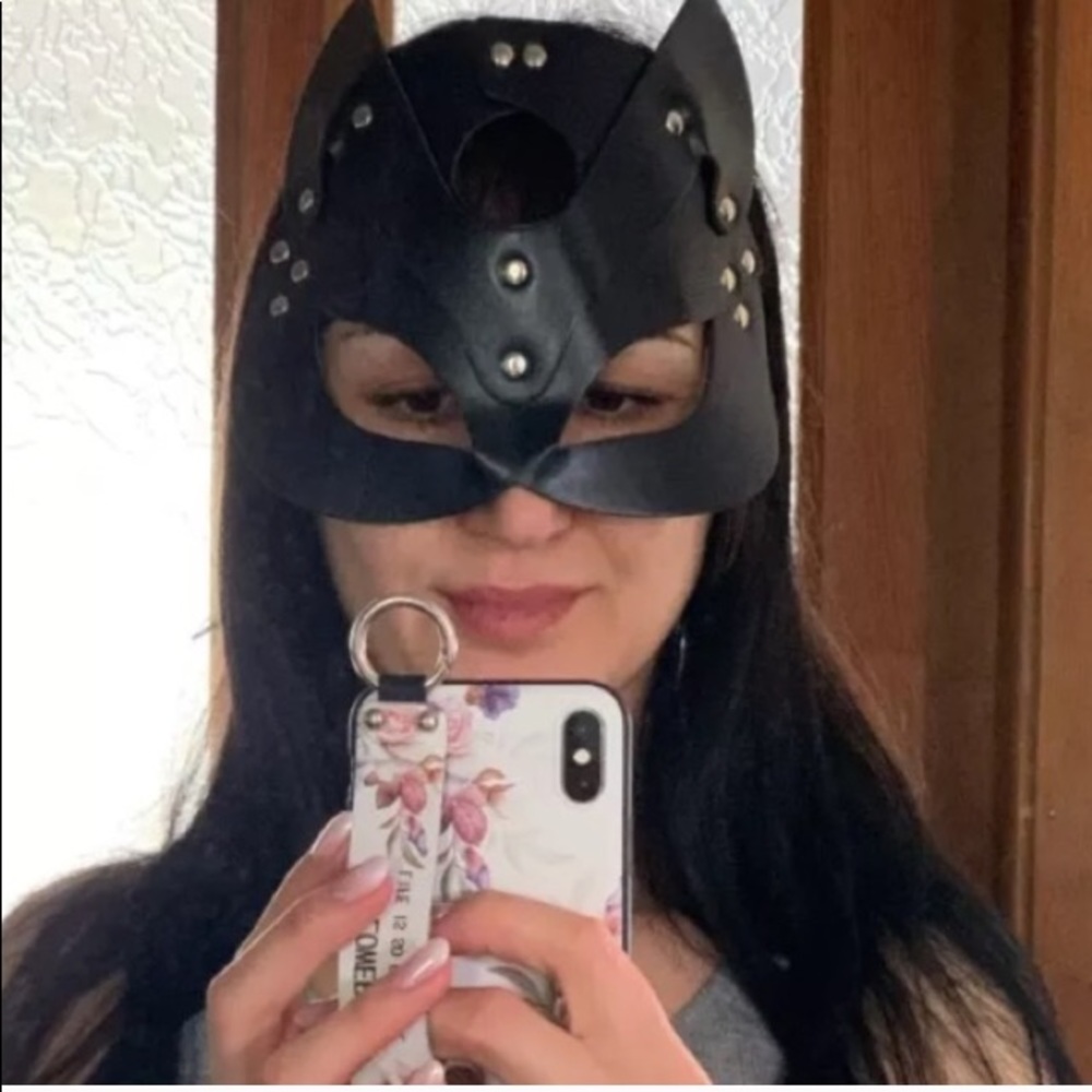 🌹Sexy Leather Cosplay Masquerade Party Eye Mask🌹 - Picture 10 of 16